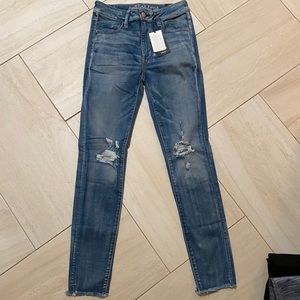 NWT American Eagle jean jegging 6 hi rise blue